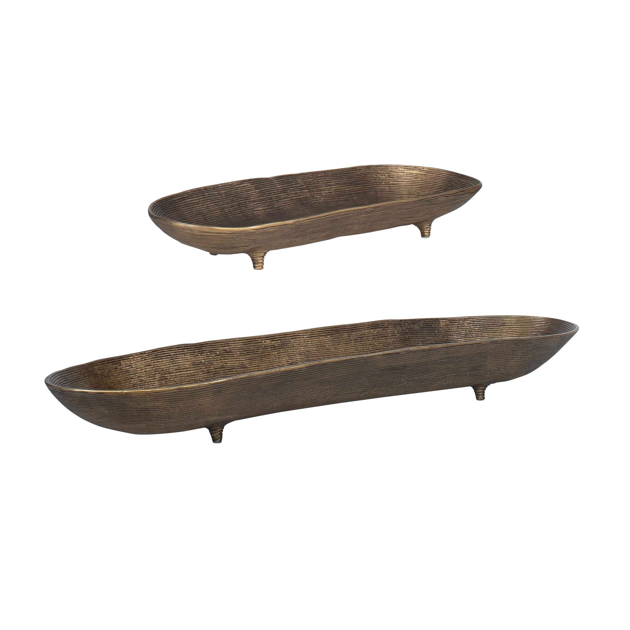 Uttermost Stratum Brass Bowls - Set of 2