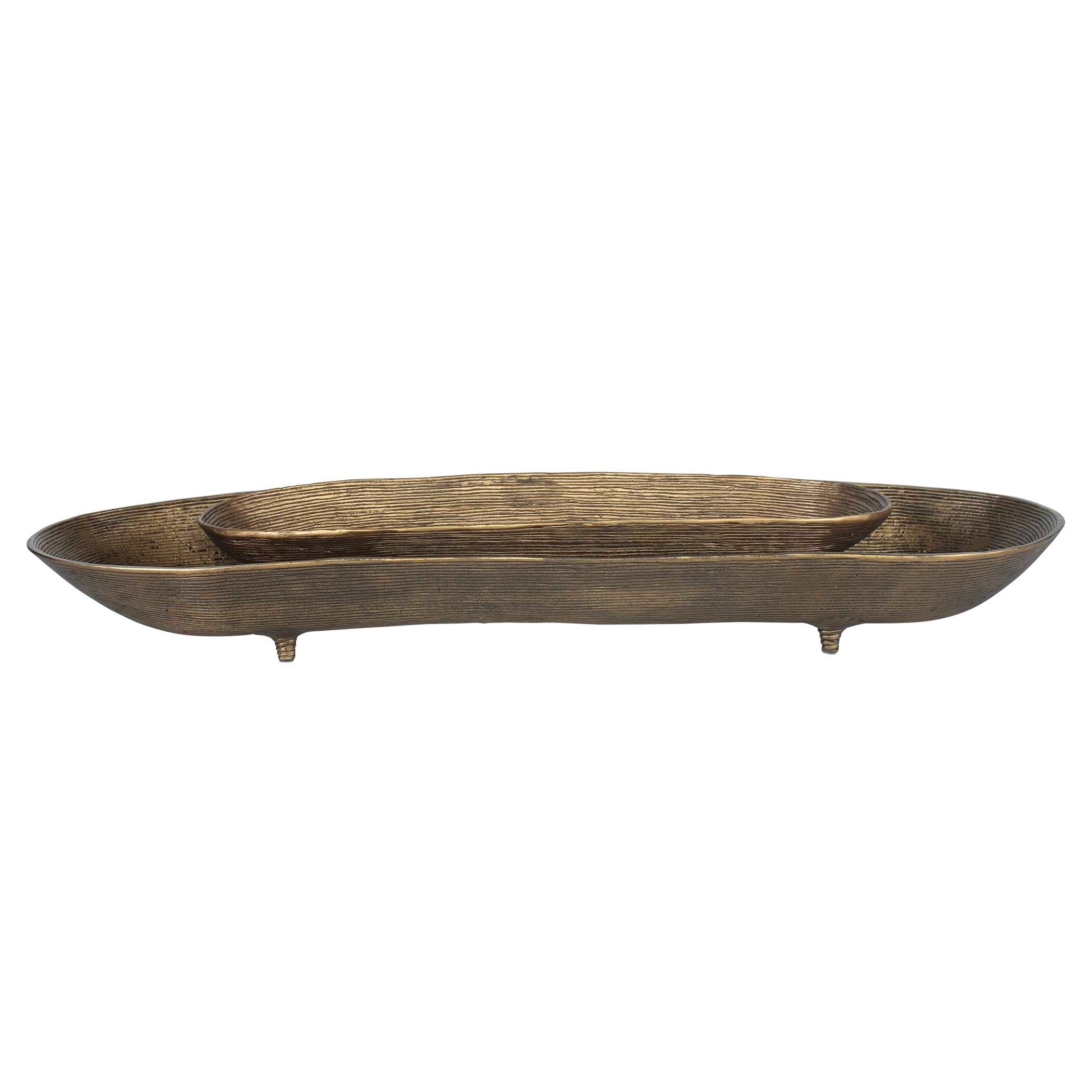 Uttermost Stratum Brass Bowls - Set of 2