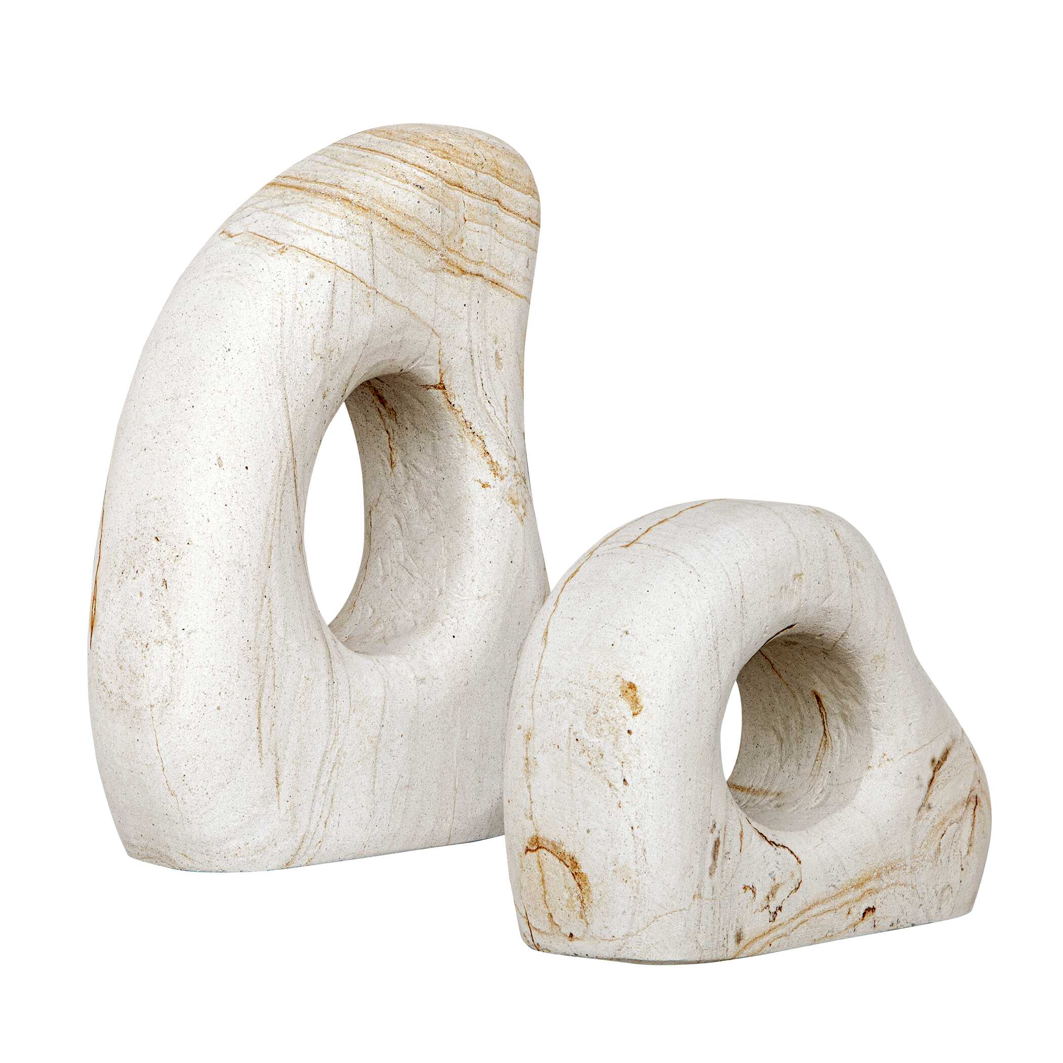 Uttermost Stone Flow Outdoor Sculptures - Set of 2