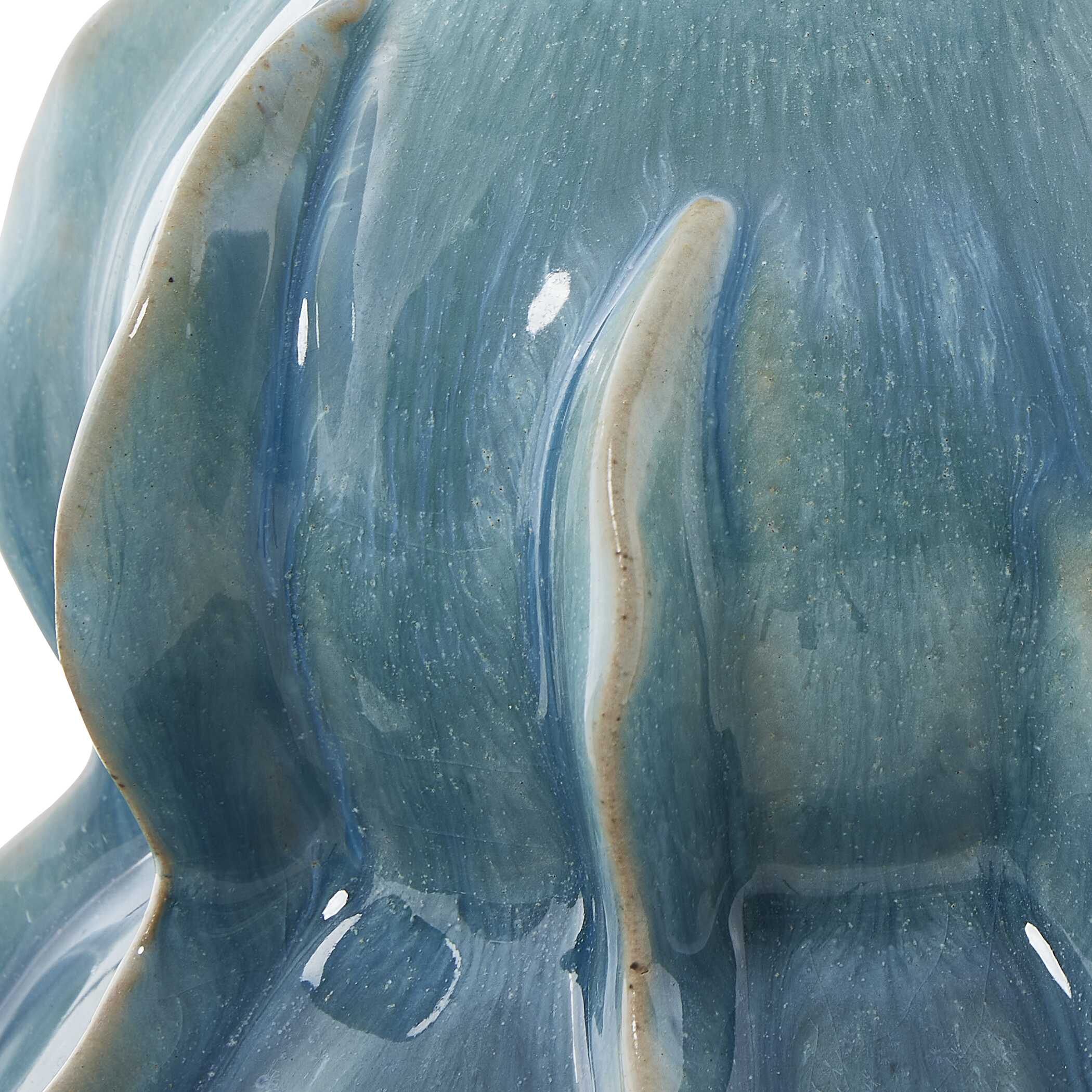 Uttermost Ocean Wave Outdoor Glazed Vases - Set of 2