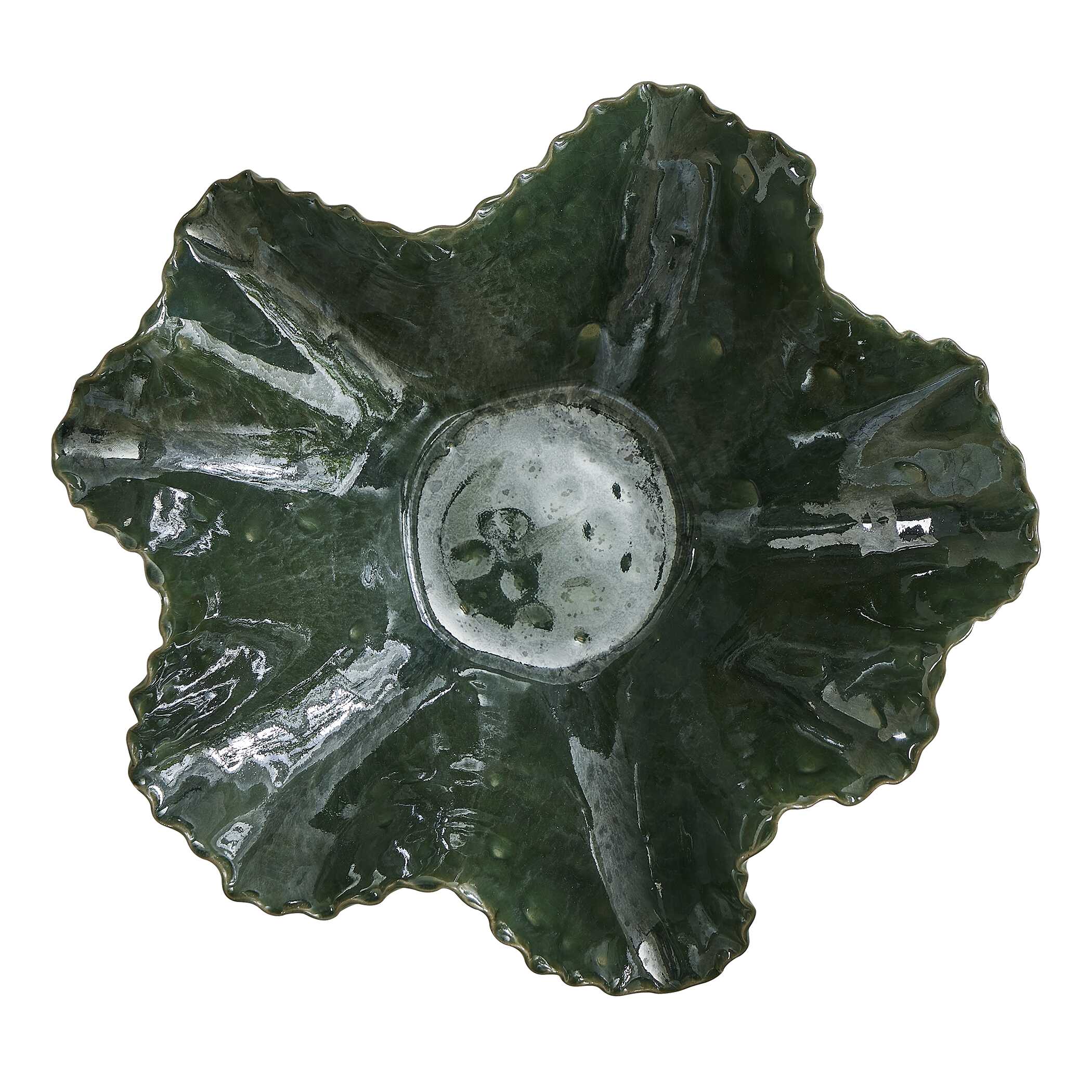 Uttermost Verdant Bloom Emerald Outdoor Bowl