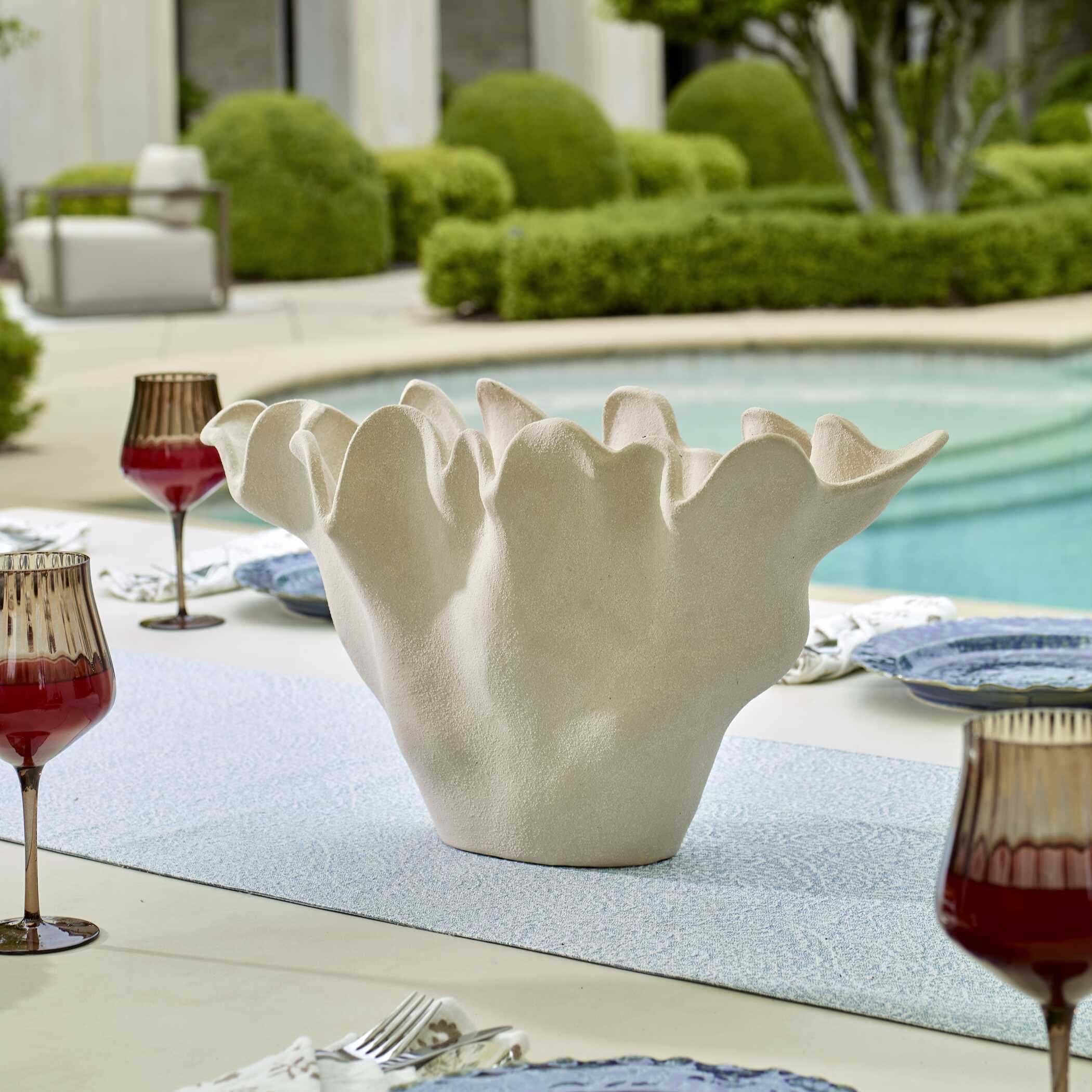 Uttermost Sand Dune Outdoor Ceramic Bowl