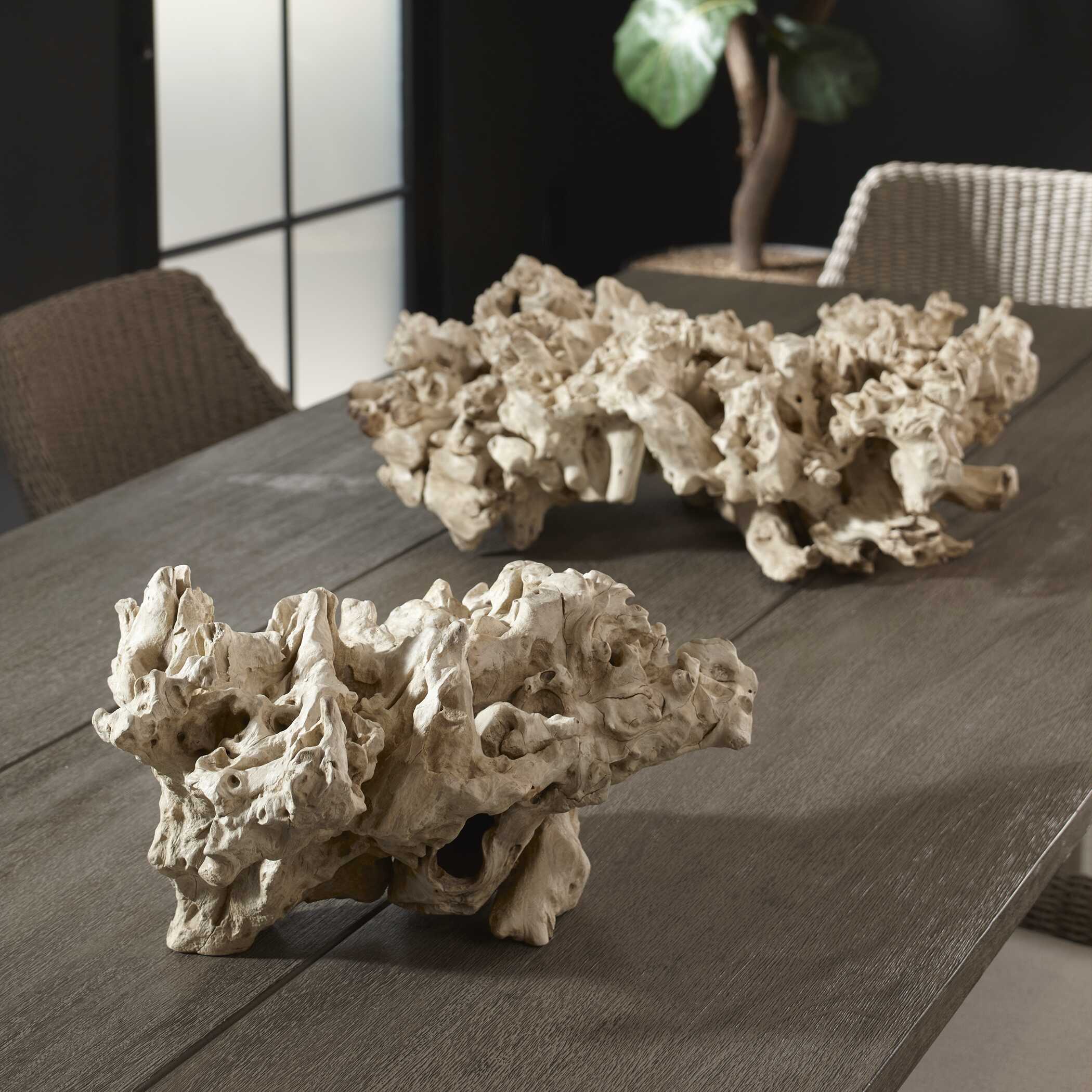 Uttermost Elemental Root Outdoor Sculptures - Set of 2