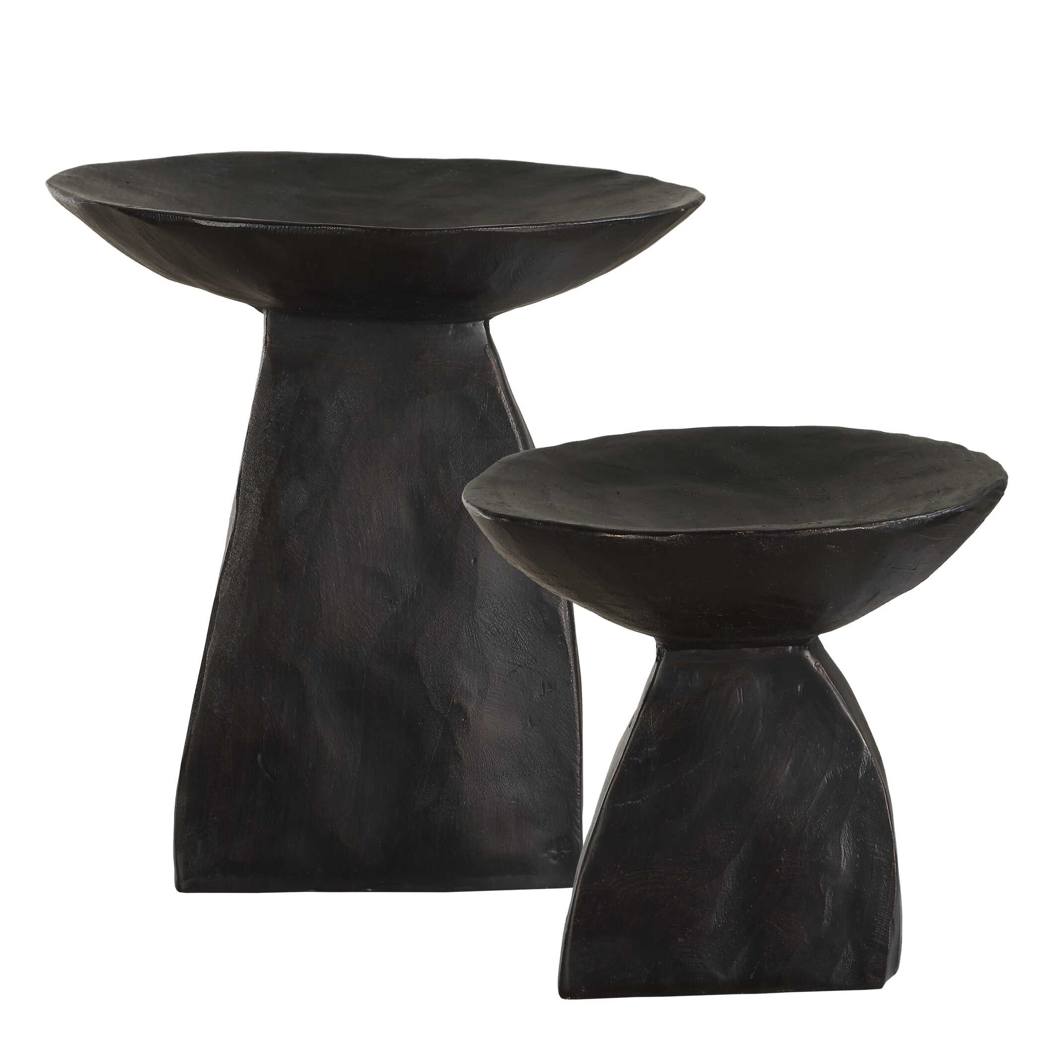 Uttermost Shadow Pedestal Bowls - Set of 2