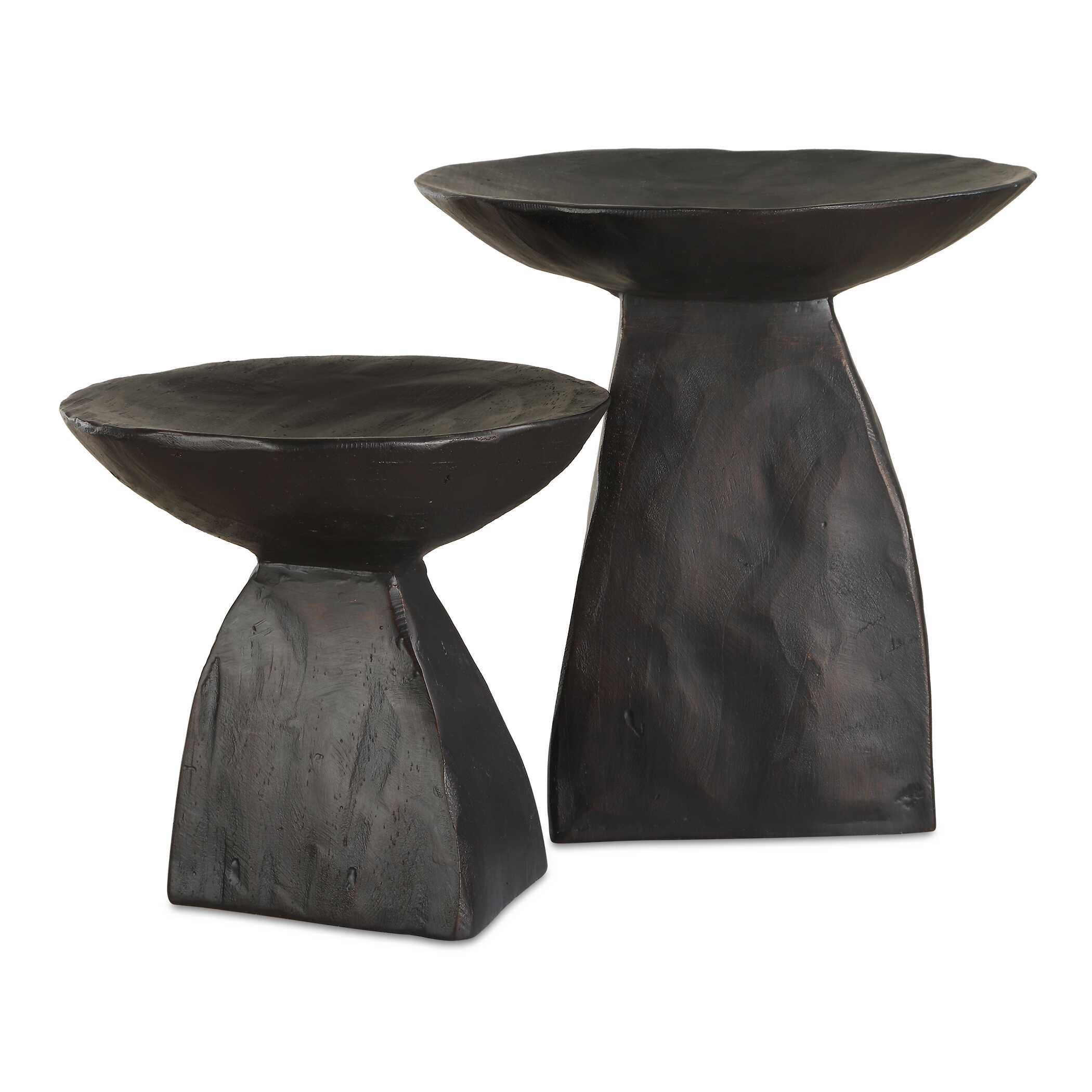 Uttermost Shadow Pedestal Bowls - Set of 2
