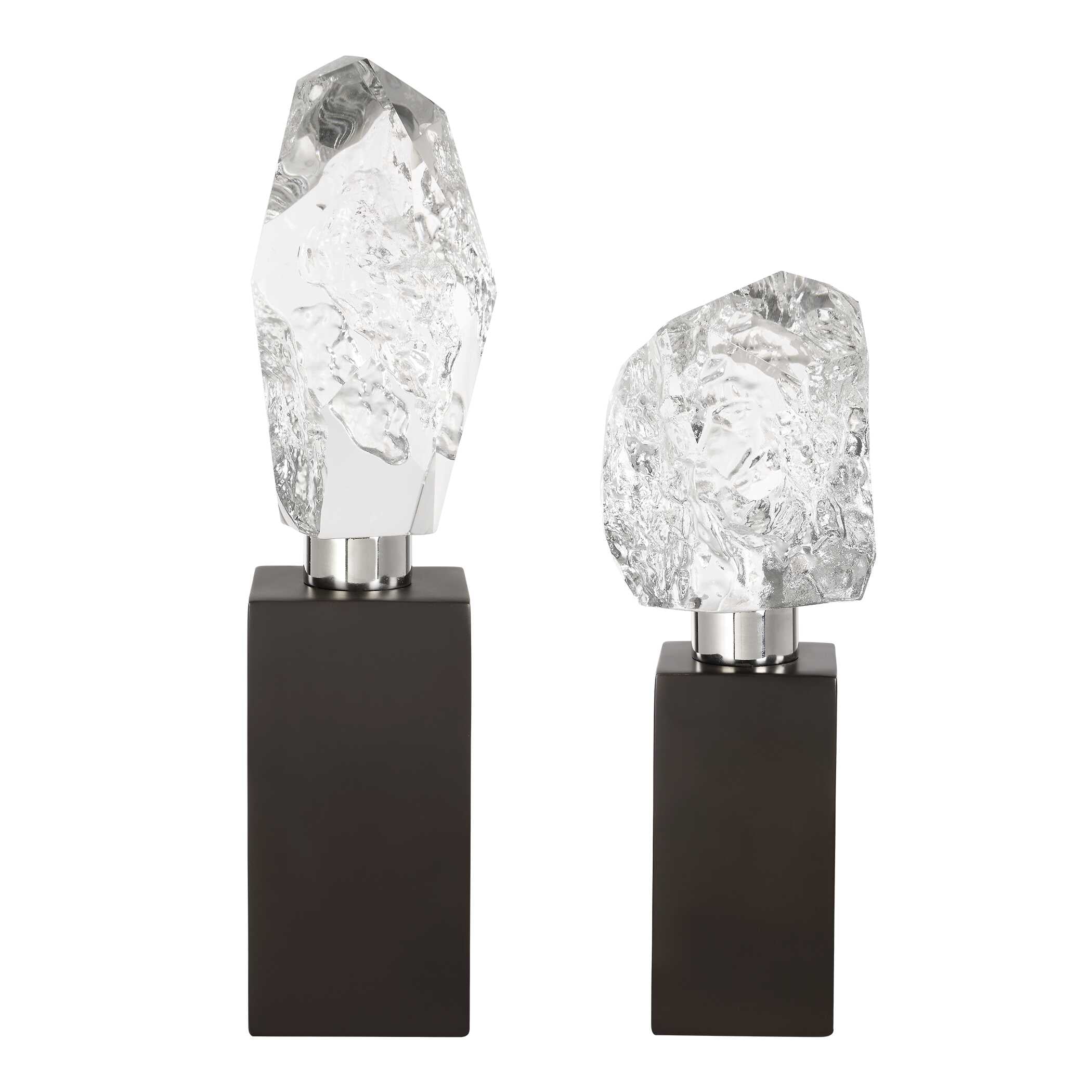 Uttermost Crystal Peak Sculptures - Set of 2