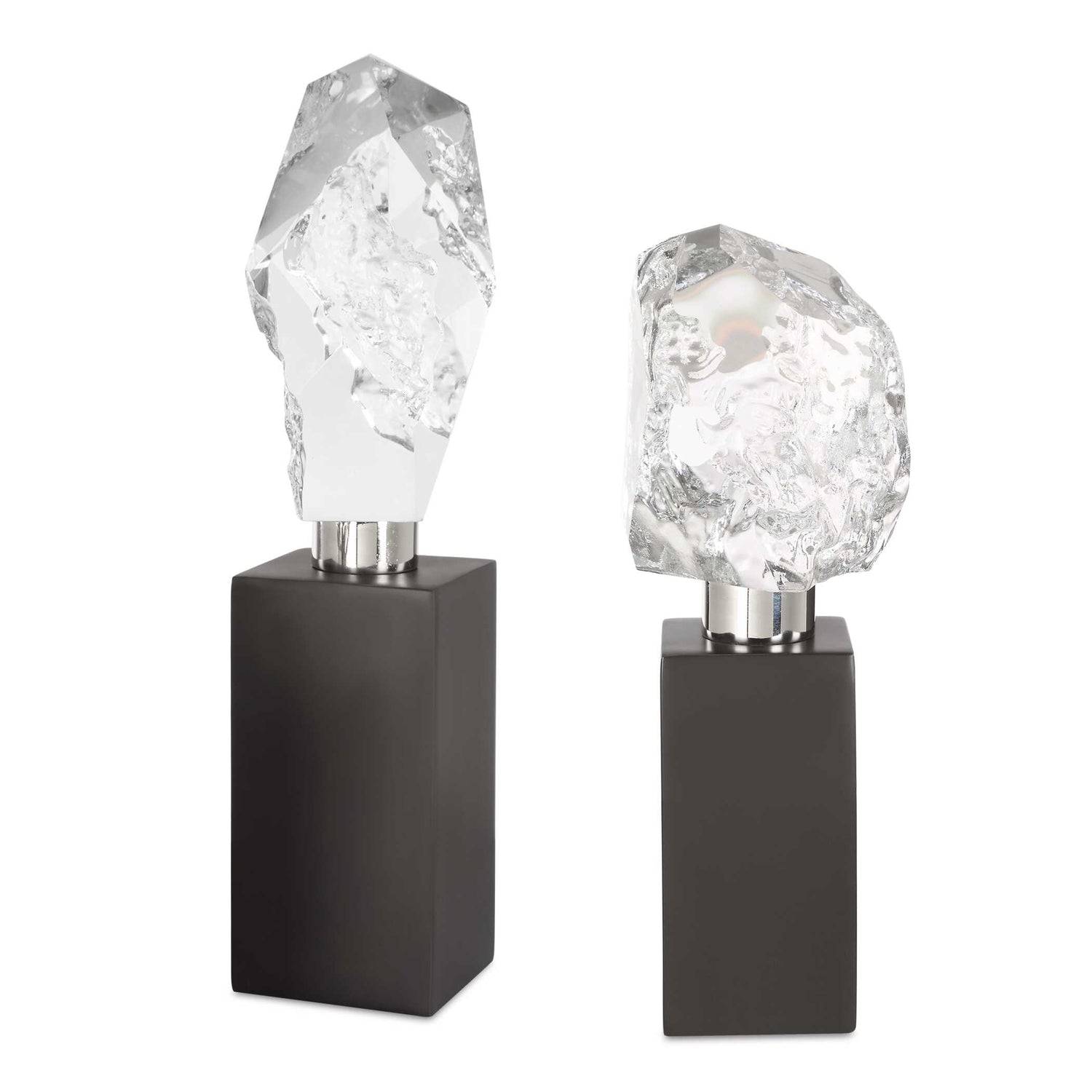 Uttermost Crystal Peak Sculptures - Set of 2