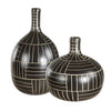 Uttermost Graphite Stride Geometric Vases - Set of 2