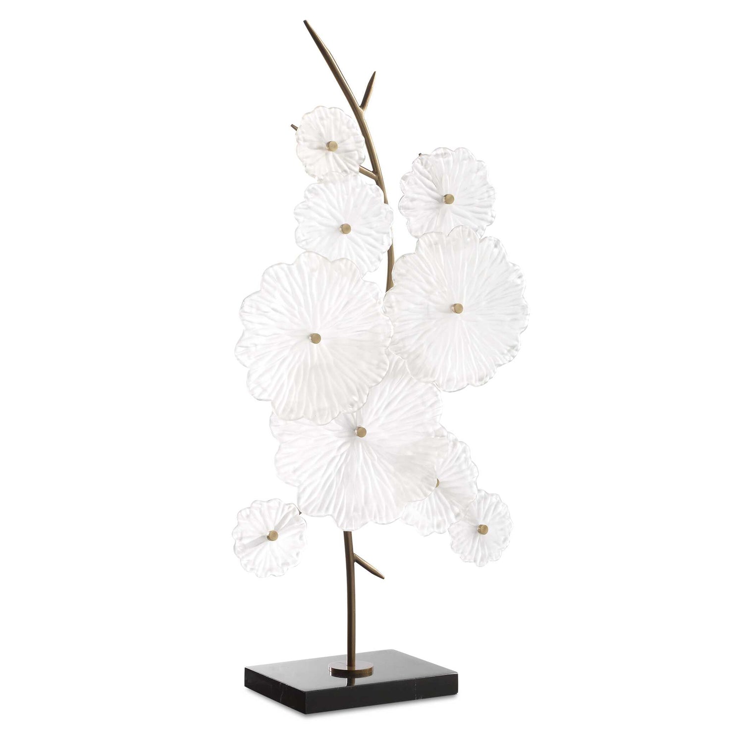 Uttermost Glass Garden Table Sculpture