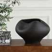 Uttermost Nocturne Textured Black Bowl