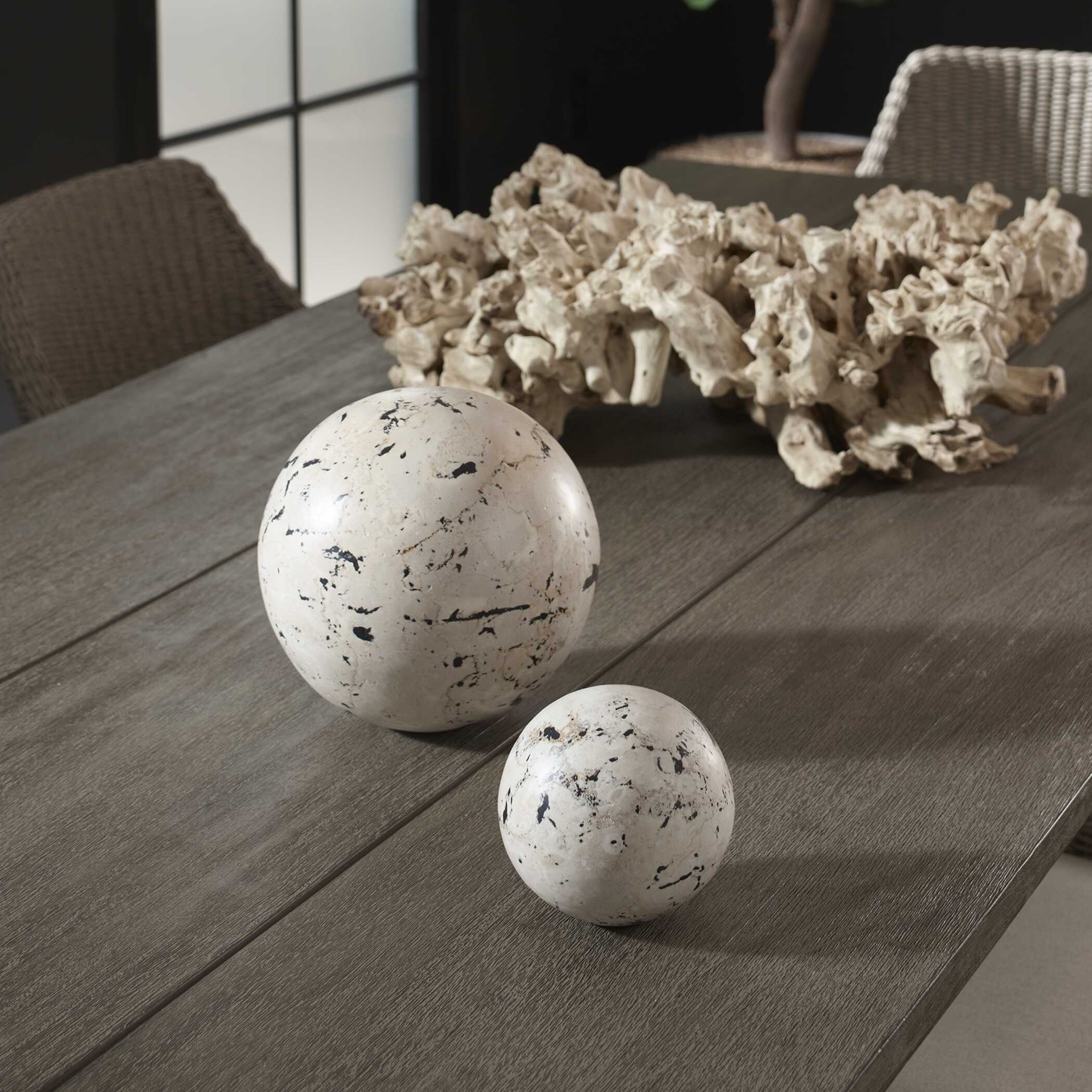 Uttermost Nouveau Indoor-Outdoor Spheres - Set of 2