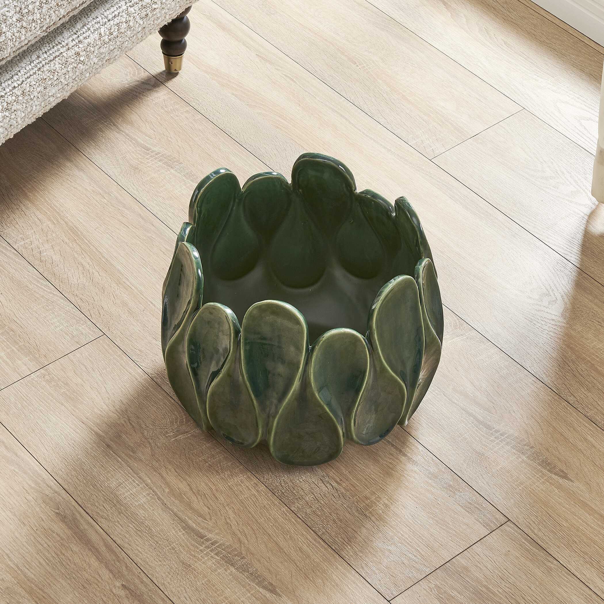 Uttermost Petal Pinch Indoor-Outdoor Bowl