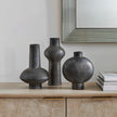 Uttermost Charcoal Bloom Indoor-Outdoor Vases - Set of 3