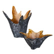 Uttermost Starpetal Indoor-Outdoor Wooden Bowls - Set of 2