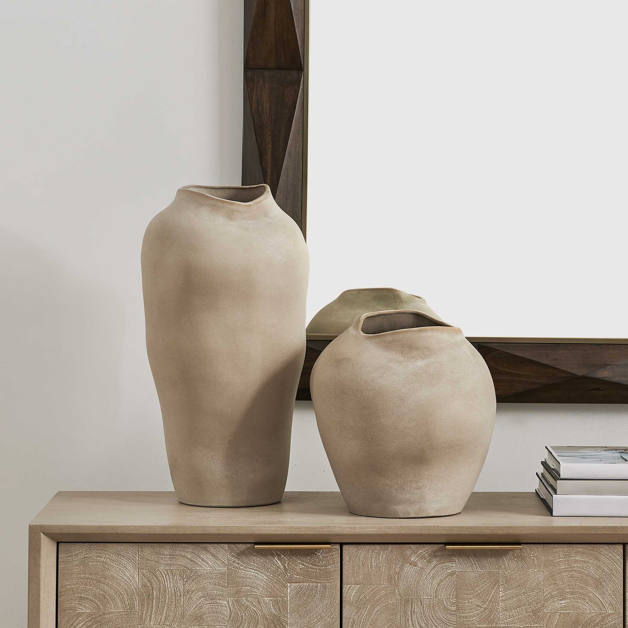 Uttermost Shadow Play Indoor-Outdoor Vases - Set of 2
