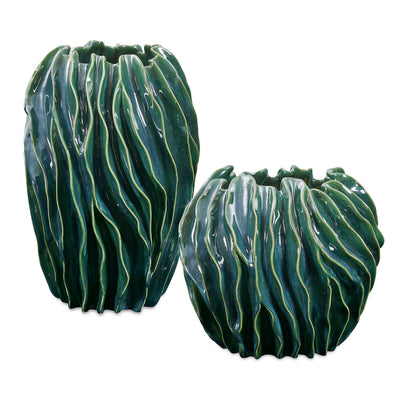 Uttermost Veridian Ridge Indoor-Outdoor Vases - Set of 2