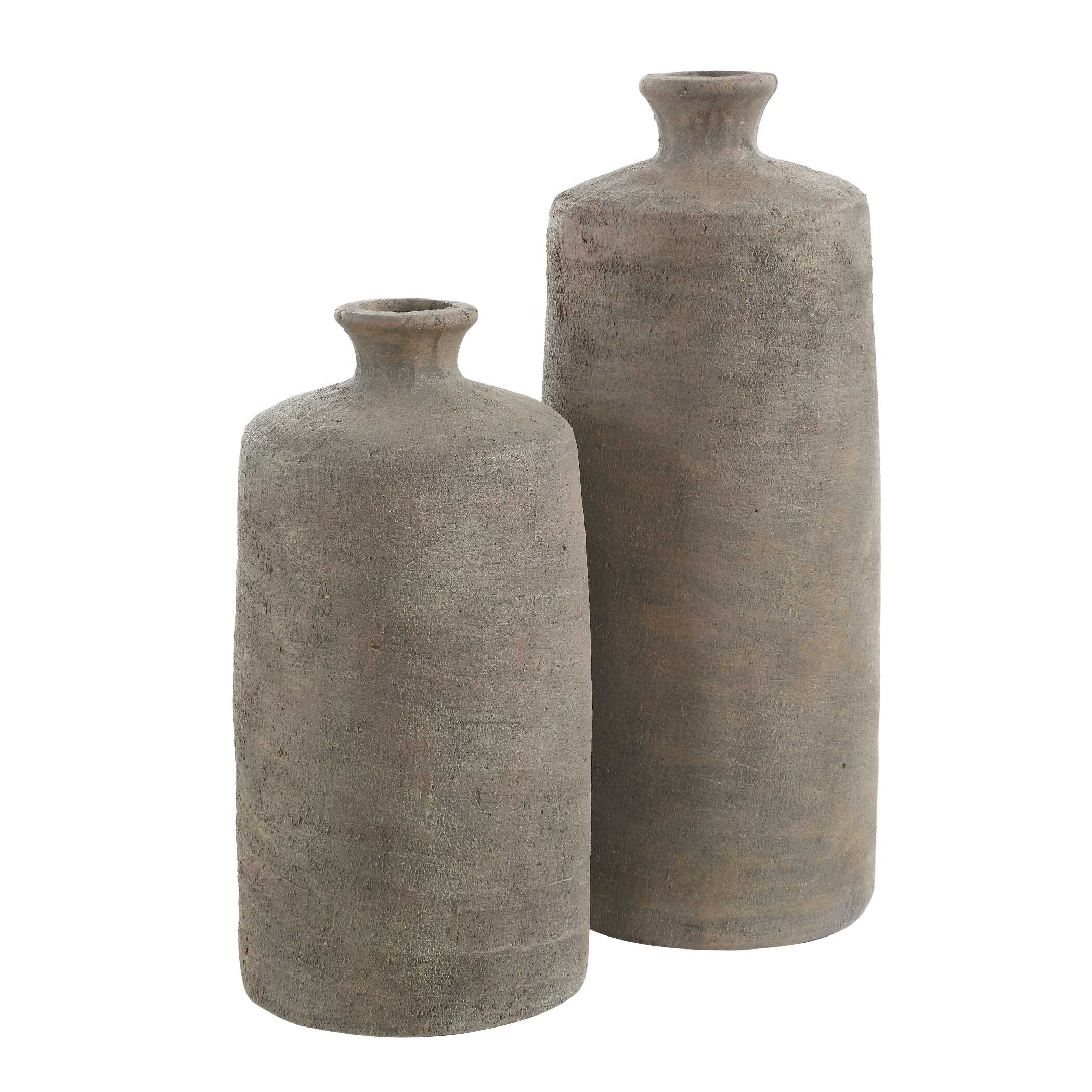 Uttermost Terrene Clay Vases - Set of 2