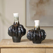 Uttermost Umbrian White & Brown Gourd Vases - Set of 2