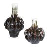 Uttermost Umbrian White & Brown Gourd Vases - Set of 2