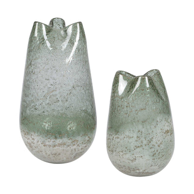 Uttermost Chianti Seeded Glass Vases - Set of 2