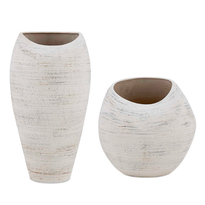 Uttermost Inara Indoor-Outdoor White Vases - Set of 2