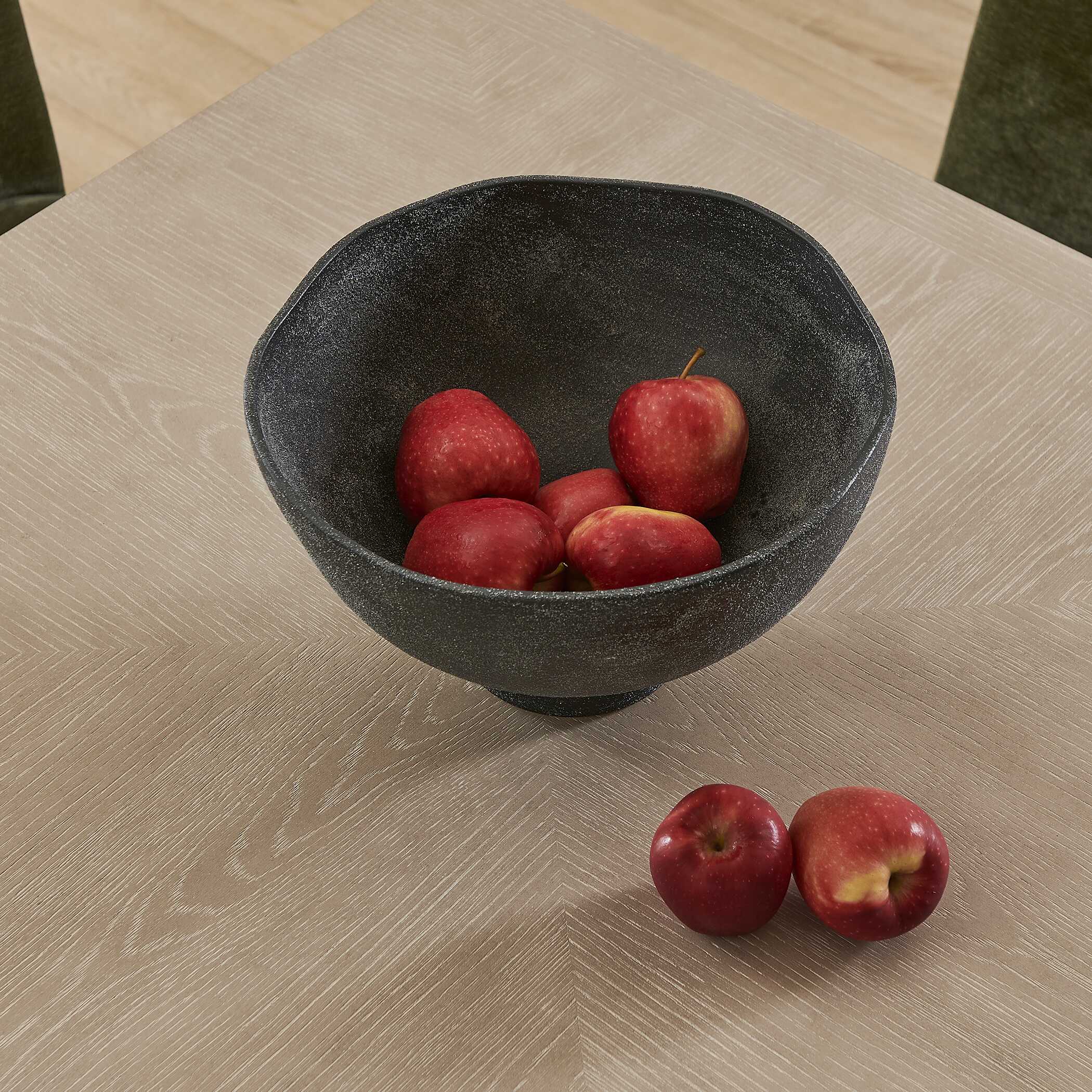 Uttermost Komorebi Indoor-Outdoor Black Bowl