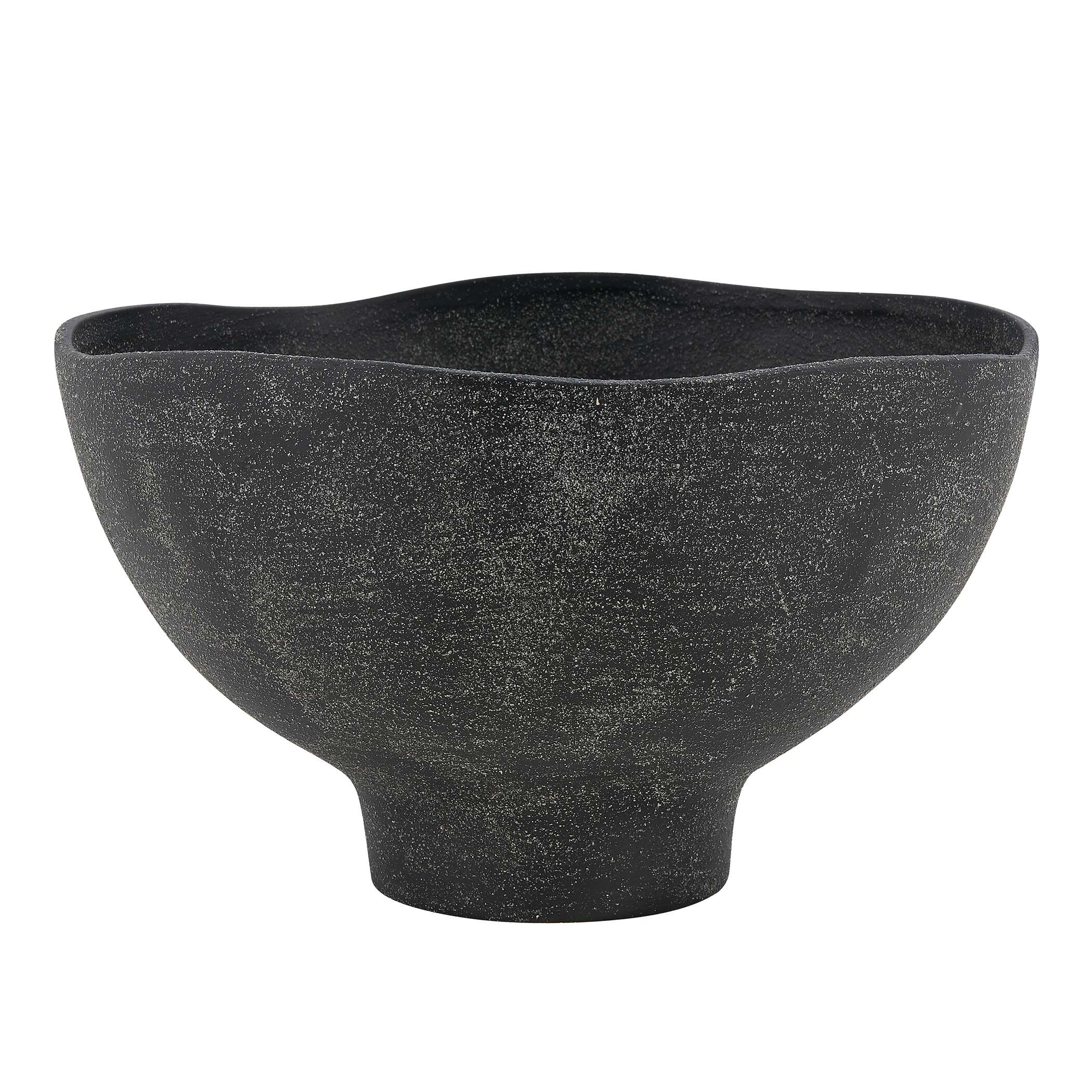 Uttermost Komorebi Indoor-Outdoor Black Bowl