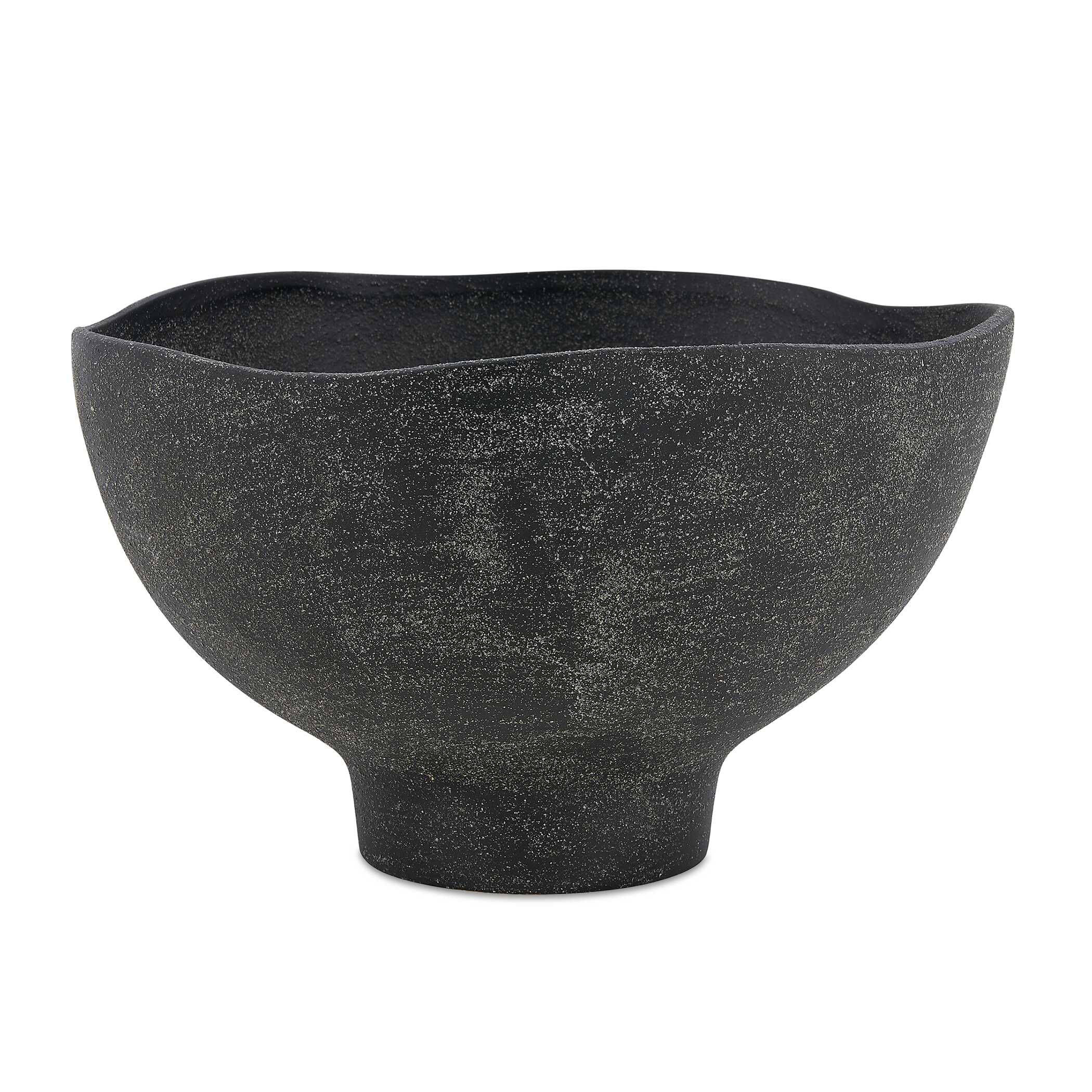 Uttermost Komorebi Indoor-Outdoor Black Bowl