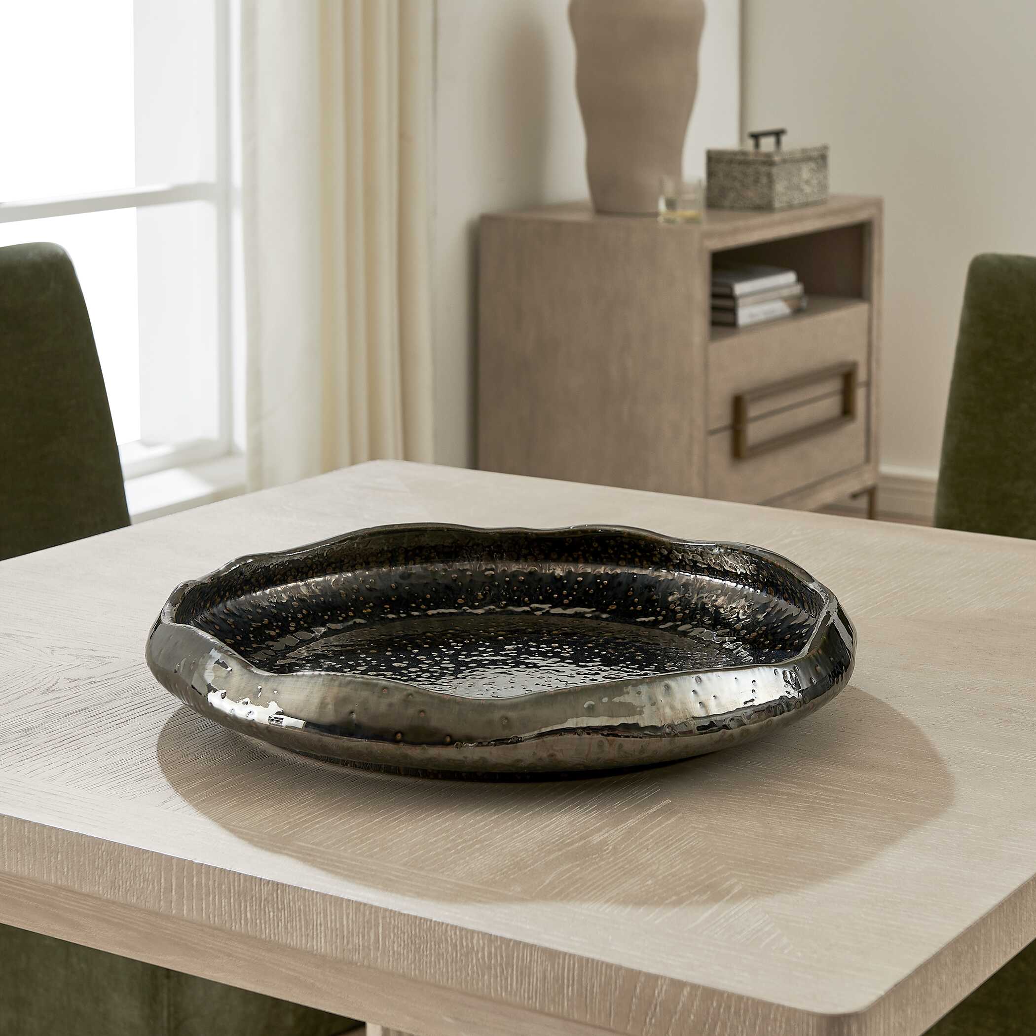 Uttermost Stardust Ripple Indoor-Outdoor Bowl