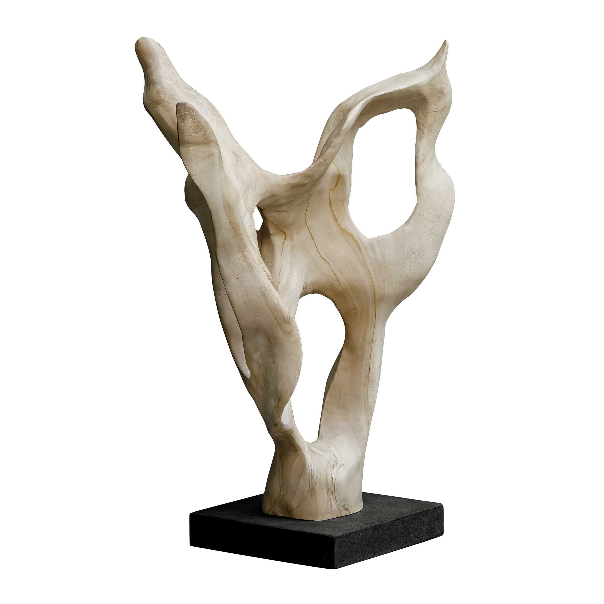 Uttermost Hollow Form Indoor-Outdoor Teak Sculpture