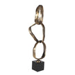 Uttermost Loopform Brass Ring Sculpture