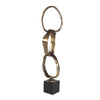 Uttermost Loopform Brass Ring Sculpture