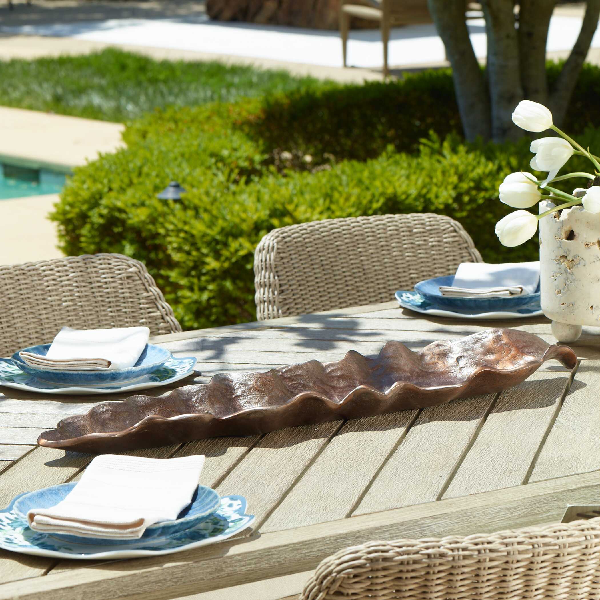 Uttermost Frond Indoor-Outdoor Leaf Tray