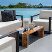 Uttermost Indoor-Outdoor Quarried Stone Candleholders - Set of 2