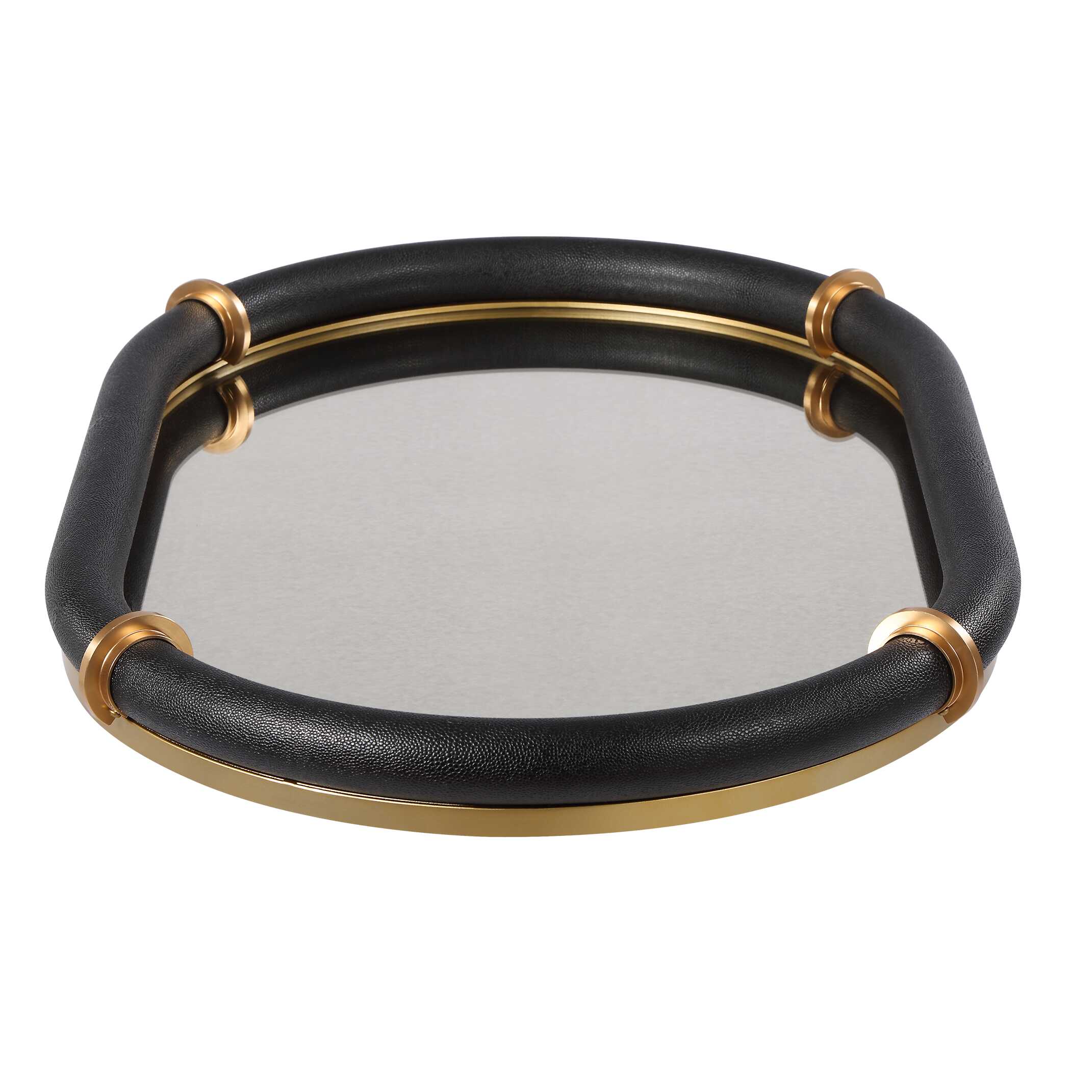 Uttermost Cyprus Black Oval Tray