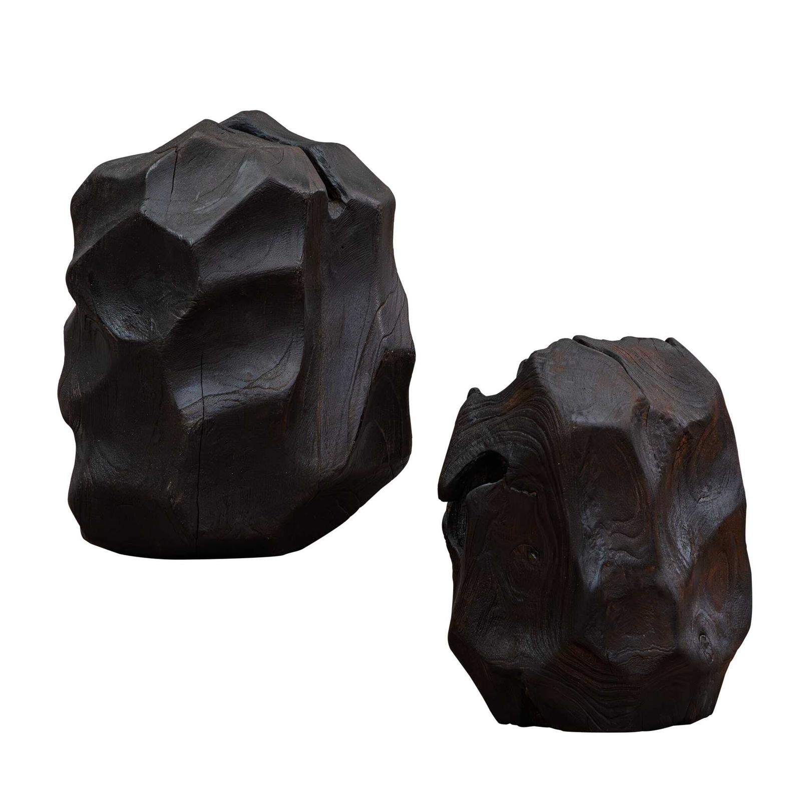 Uttermost Ember Root Teak Sculpture - Set of 2