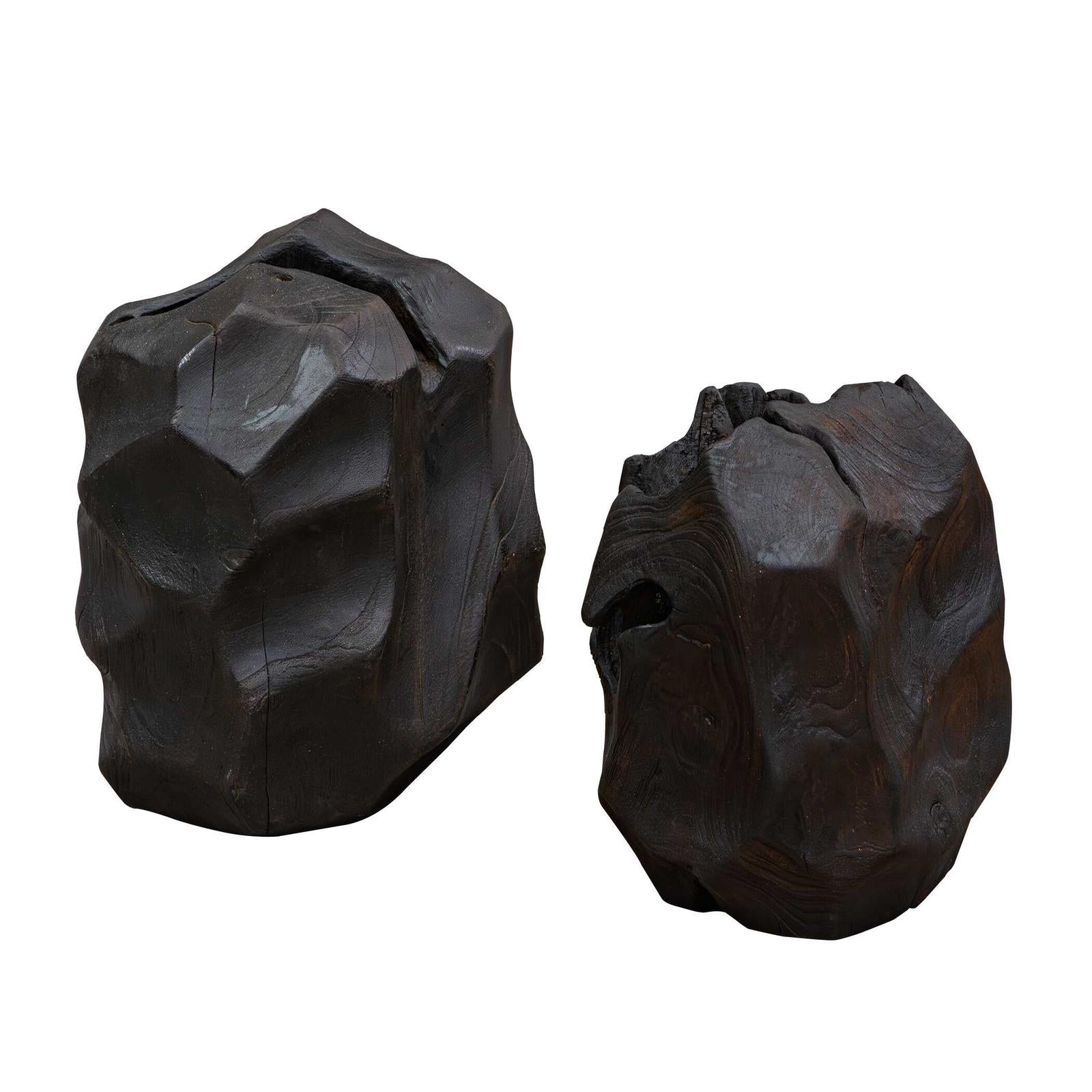 Uttermost Ember Root Teak Sculpture - Set of 2