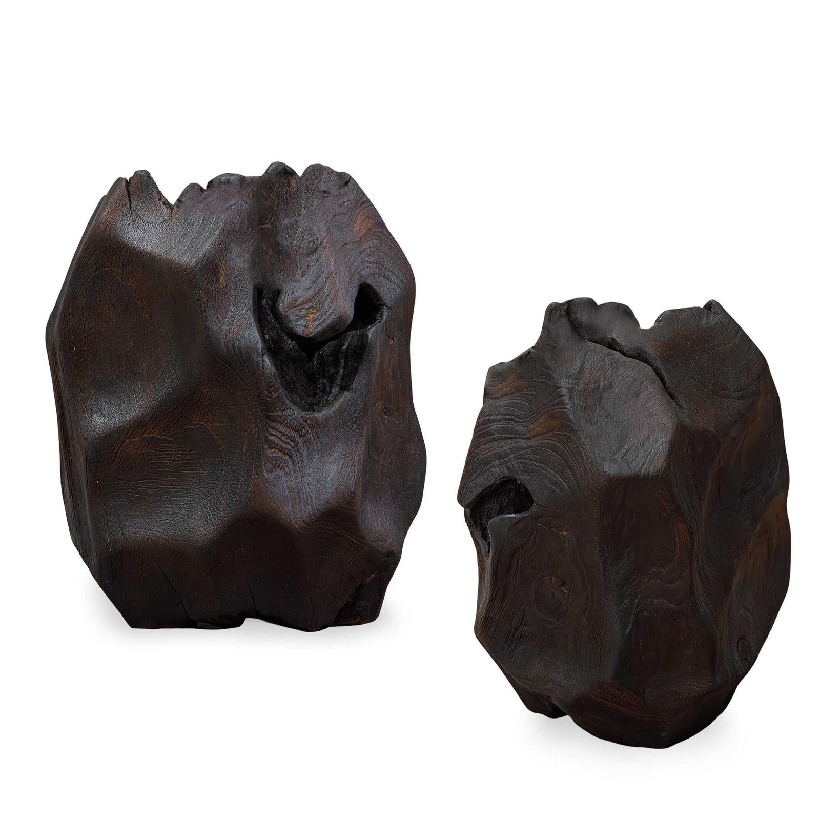 Uttermost Ember Root Teak Sculpture - Set of 2