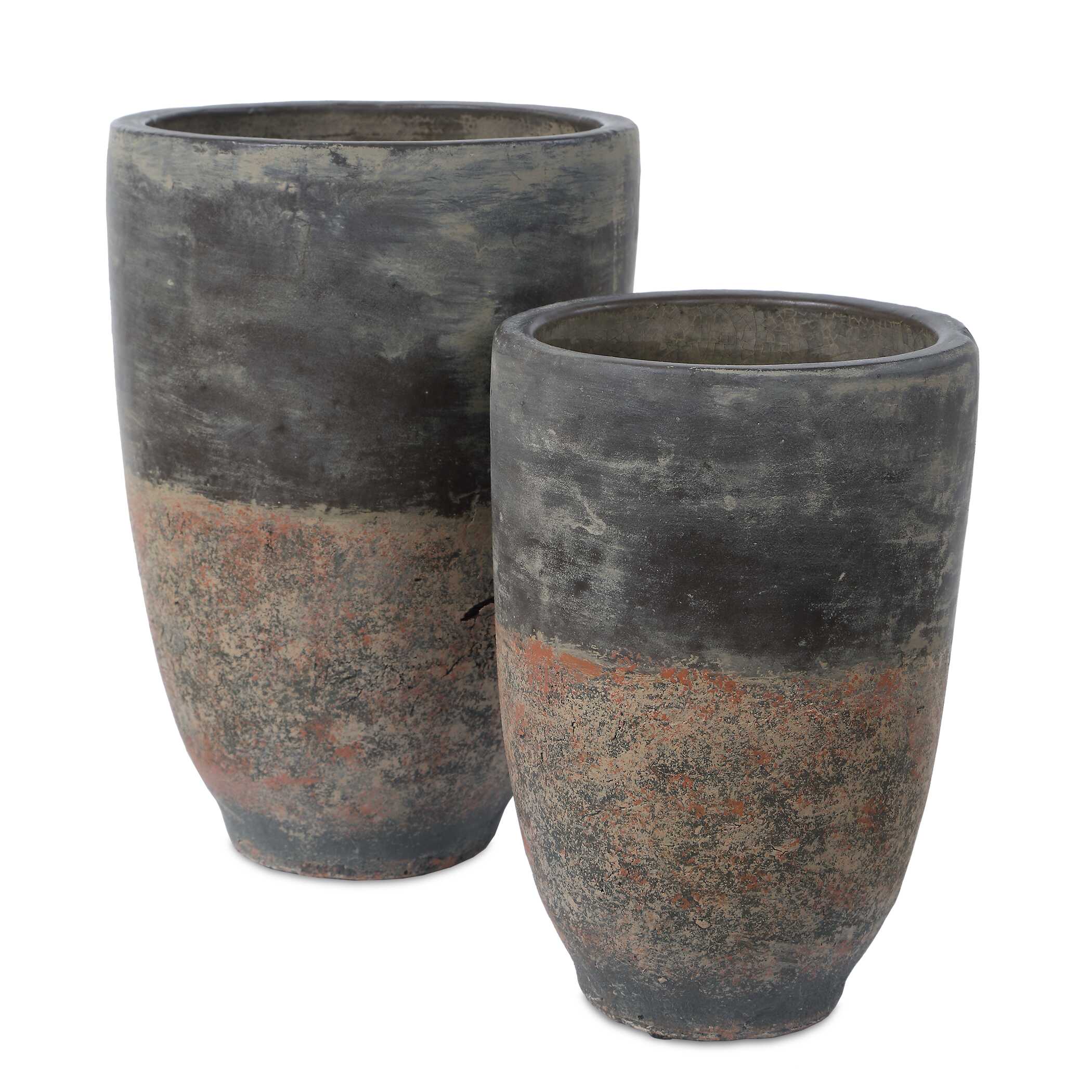 Uttermost Emberwash Planters - Set of 2
