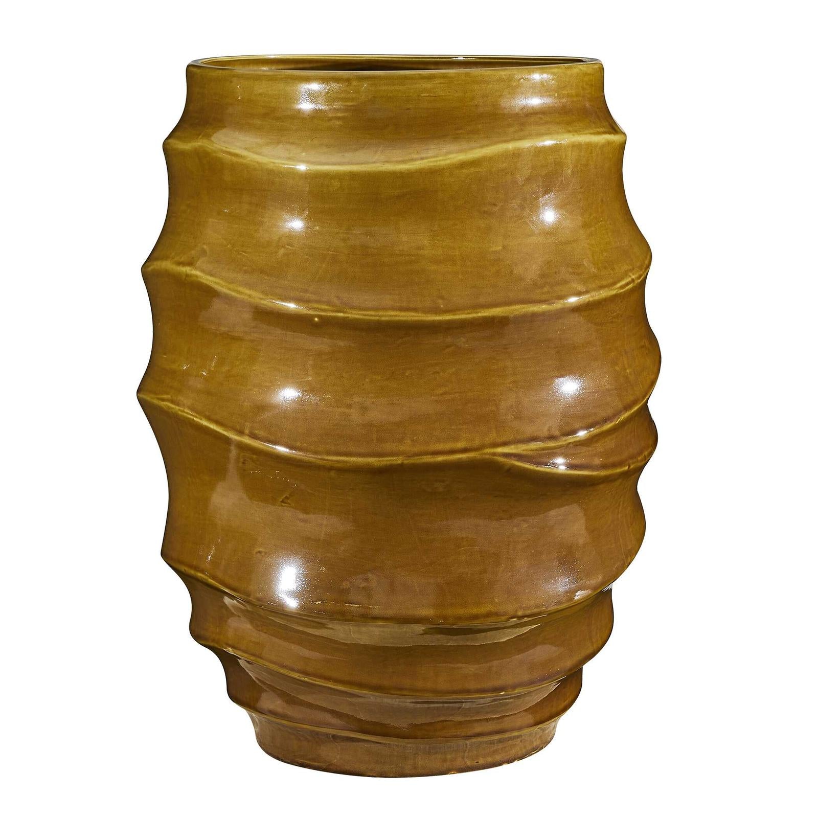 Uttermost Canyon Wave Indoor-Outdoor Earthy Planter