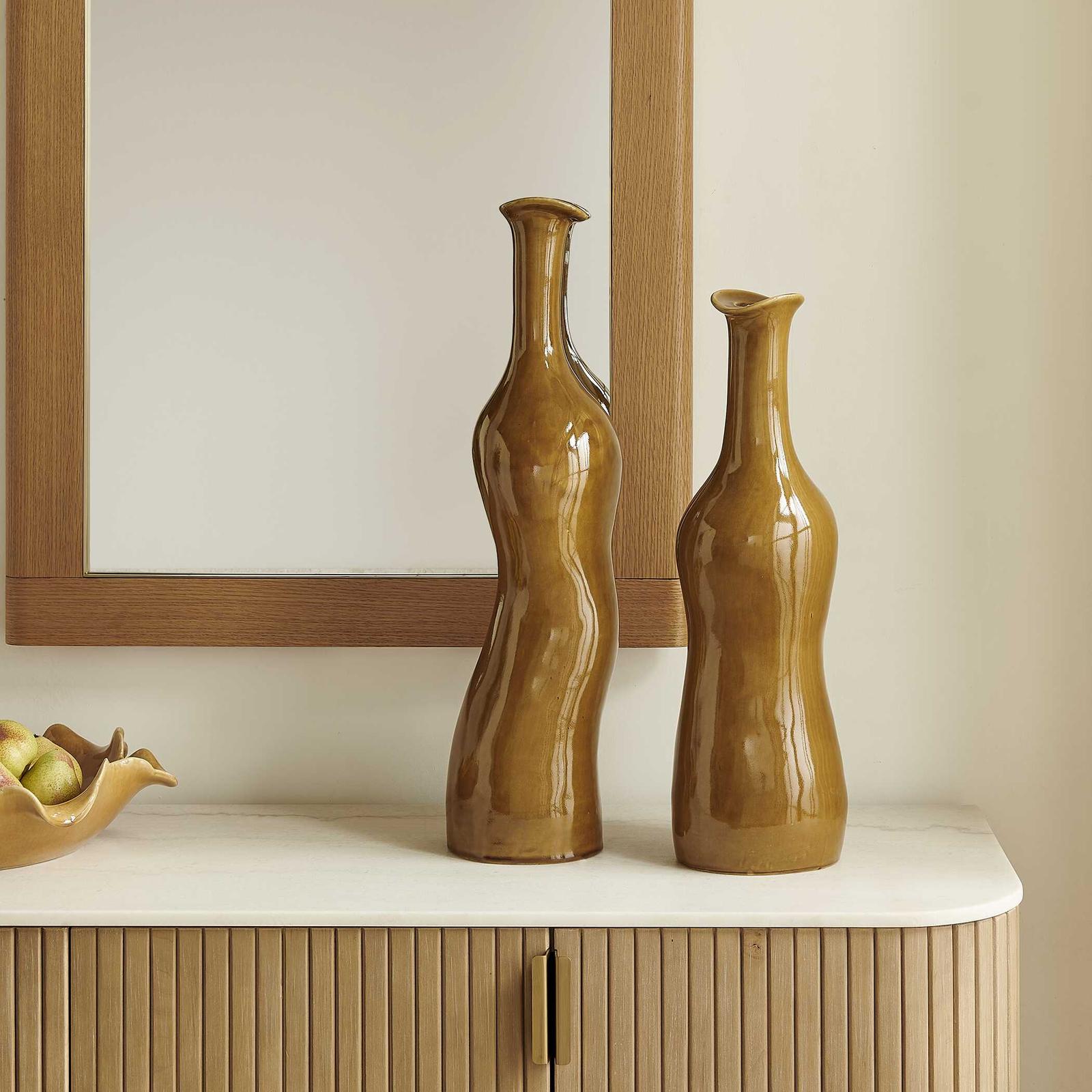 Uttermost Sienna Flow Indoor-Outdoor Bottle Vases - Set of 2