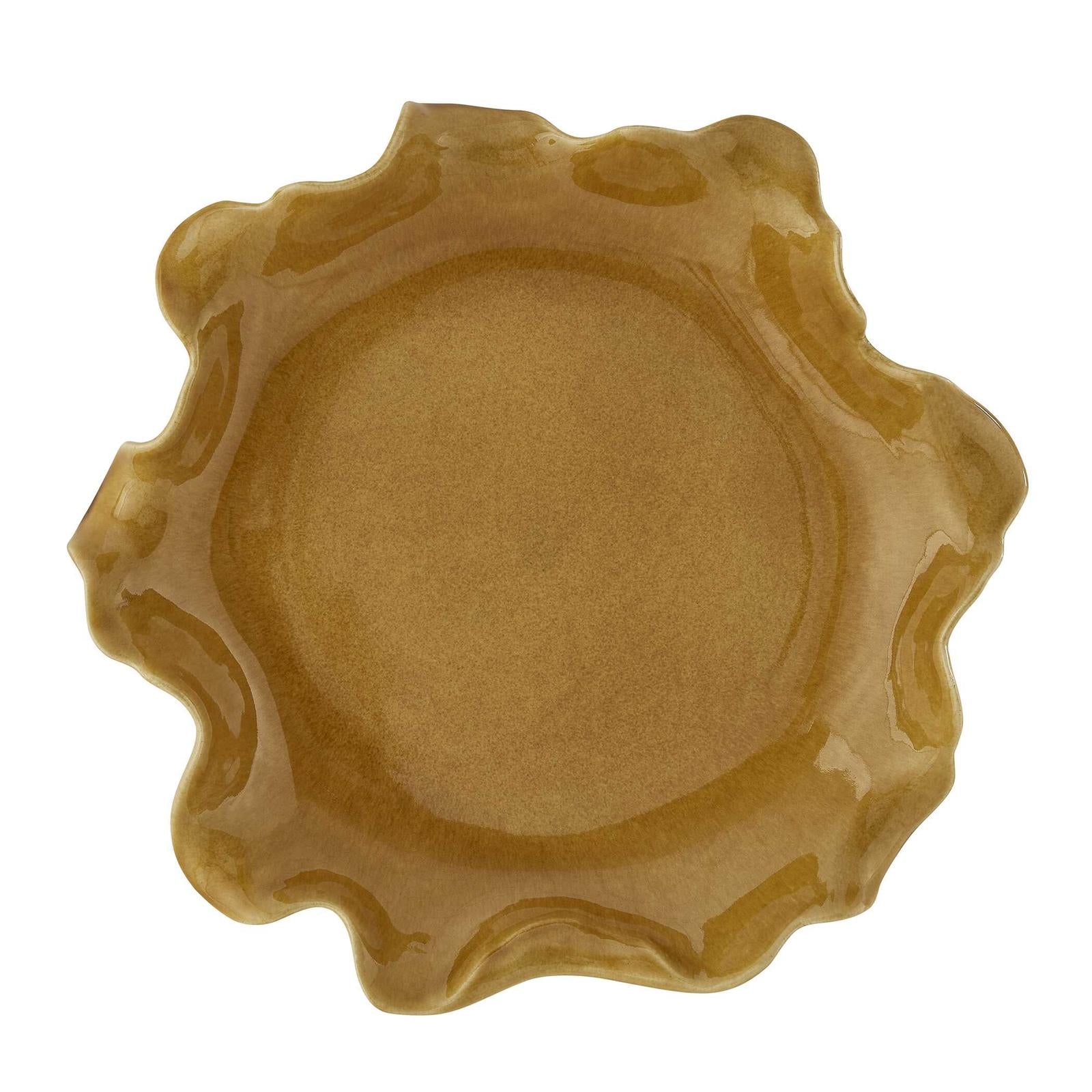 Uttermost Golden Crest Ruffle Indoor-Outdoor Bowl