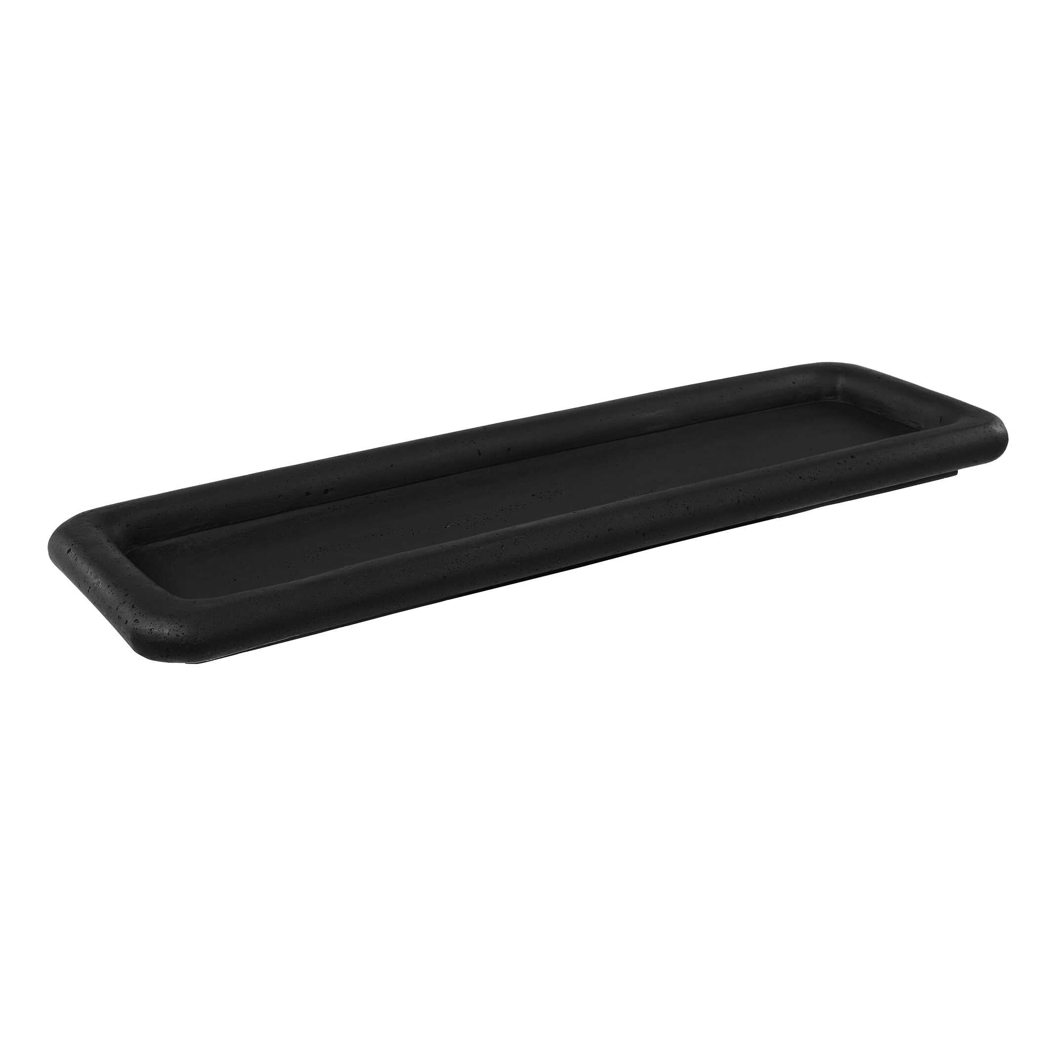 Uttermost Shadowline Indoor-Outdoor Black Tray