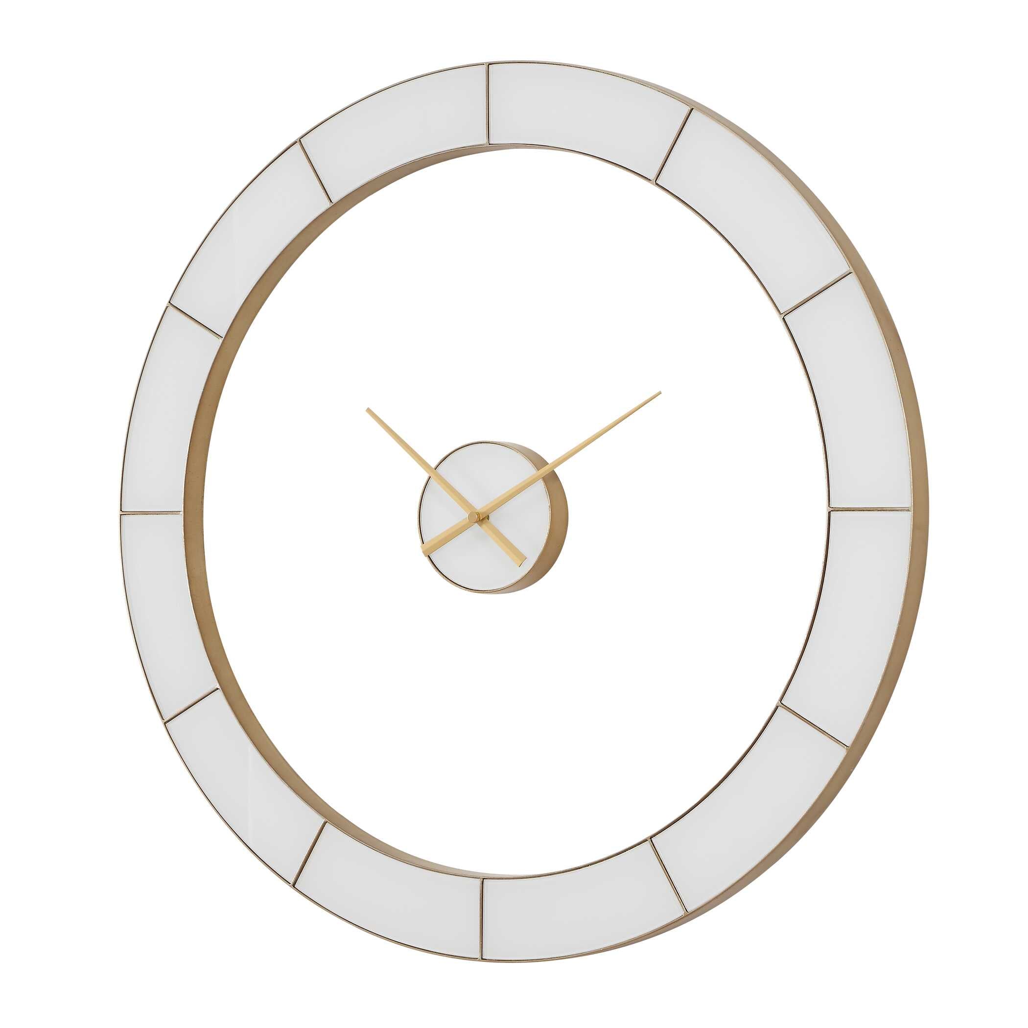 Uttermost Ivory Halo Minimalist Wall Clock