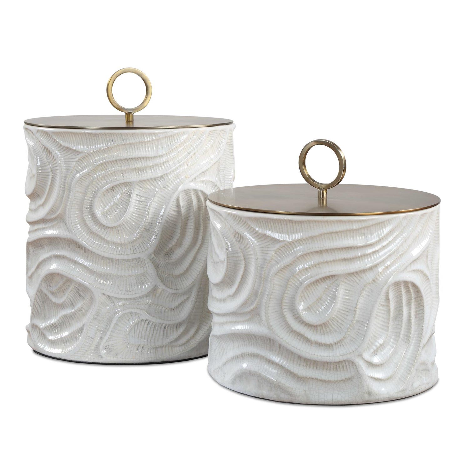 Uttermost Ivory Tide Canisters - Set of 2