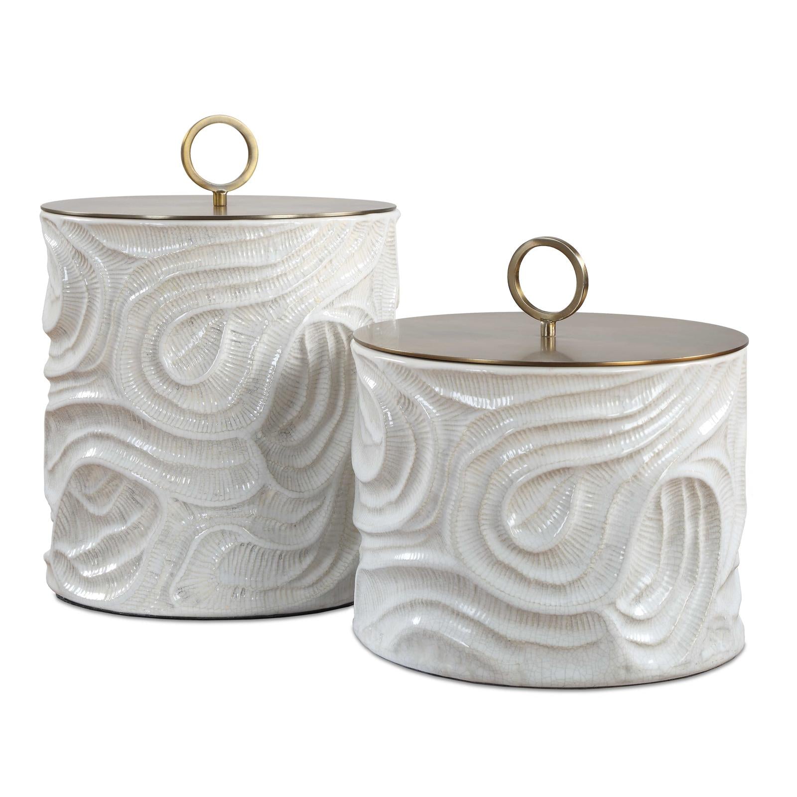 Uttermost Ivory Tide Canisters - Set of 2