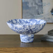 Uttermost Indigo Marble Pedestal Bowl