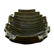 Uttermost Harbor Ridge Olive Green Bowl