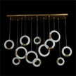 John Richard Bangela Twelve-Light Horizontal Pendant Chandelier