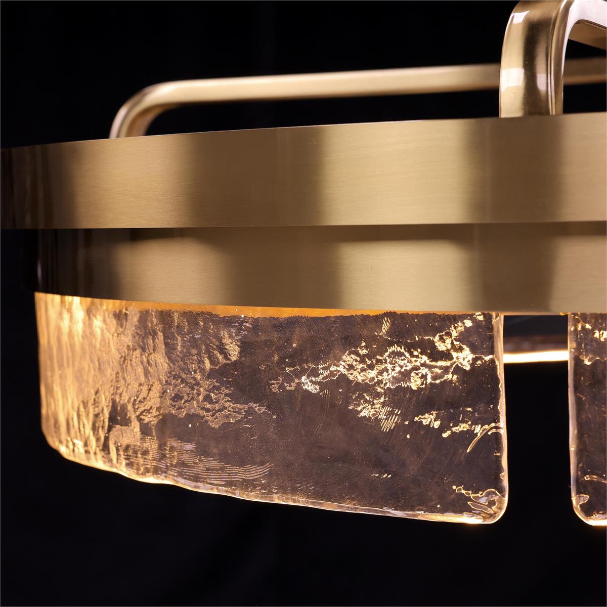 John Richard Sinclair Chandelier with Fan, Brass